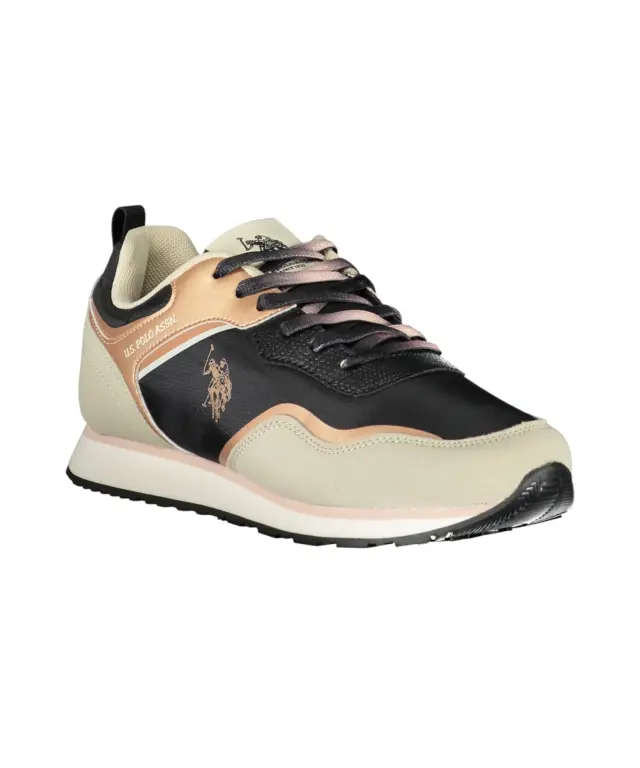 U.S. Polo Assn. - Γυναικεία Sneakers Nobik NOBIK010KCNH3F-BLK-BEI Μαύρο/Μπεζ - 35 2