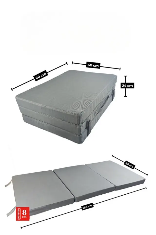 Stewehome Στρώμα Αφρού MaxiSafe Pro Μονό Ανθρακί 80x180x8 cm 3