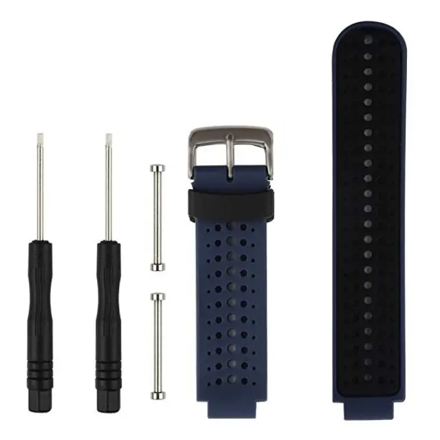 Λουράκι Σιλικόνης Silicone Strap Για Forerunner 220/ 230/ 235/ 620/ 630735XT - Μαύρο Μπλε OEM