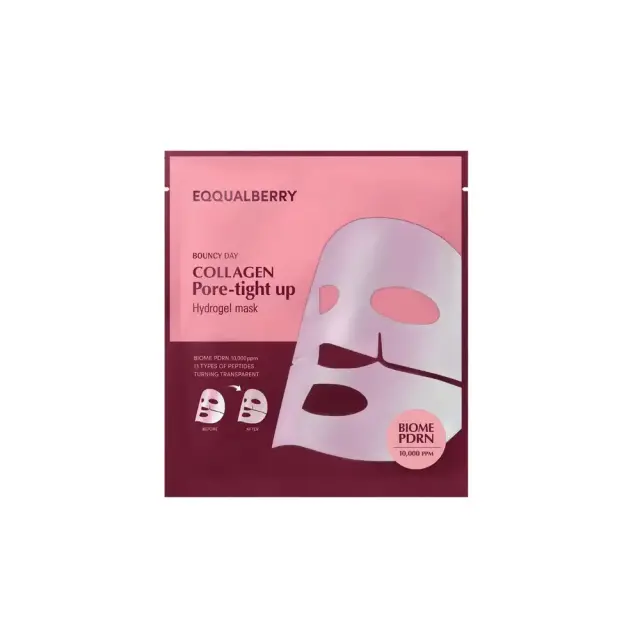 Eqqualberry Collagen Pore Tight Up Hydrogel Mask Μάσκα Προσώπου με Κολαγόνο για Λιπαρές Επιδερμίδες, 1τεμ 30gr