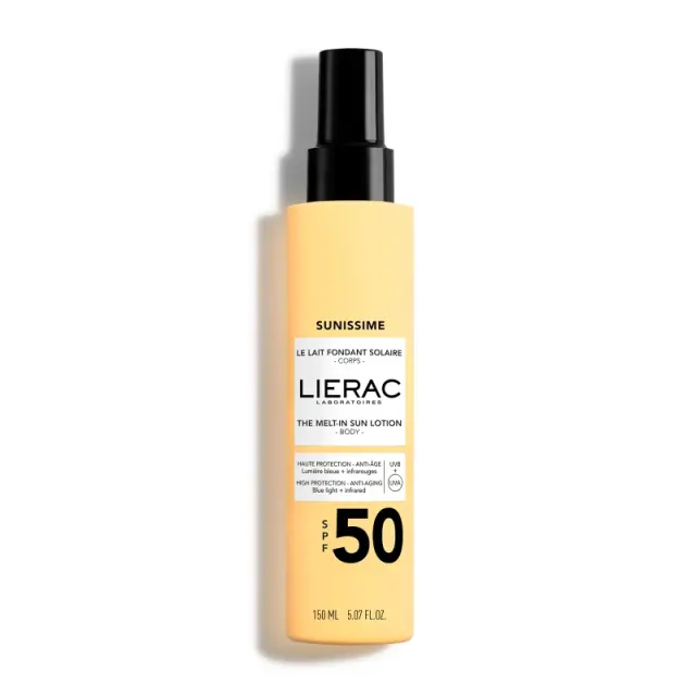 Lierac Sunissime The Melt-in Sun Body Lotion Το Αντηλιακό Γαλάκτωμα Σώματος Που Λιώνει Στην Επιδερμίδα SPF50 150ml