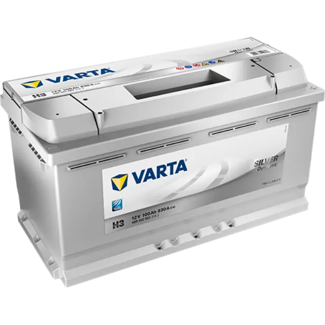 VARTA SILVERLINE ΔΕΞ. ΜΠΑΤΑΡΙΕΣ H3 (100Ah/830A) 353x175x190mm