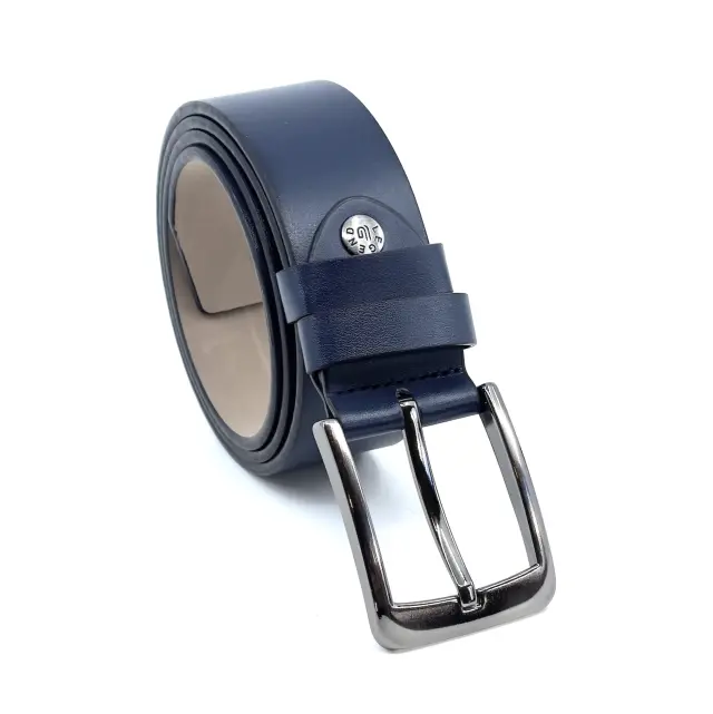 Μπλε Ζώνη P.U. Leather 4 cm - 135cm 2