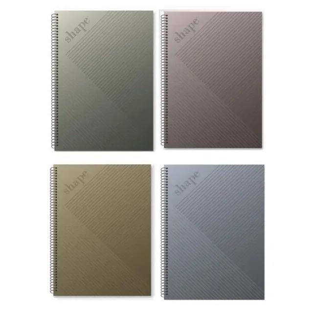 Τετράδιο Σπιράλ Α4 4 Θέματα Metal / ME-1204 (Shape)
