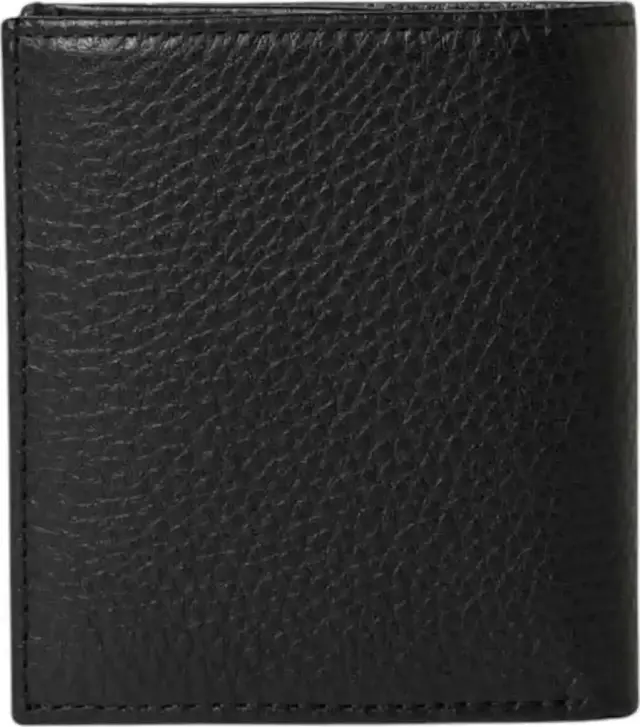 Tommy Hilfiger Ανδρικό Μικρό Δερμάτινο Πορτοφόλι TH Central Trifold Μαύρο 2