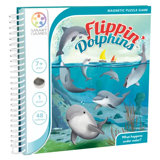 SmartGames - Magnetic Travel - Flippin Dolphins (Nordic) (SG2330) - Toys