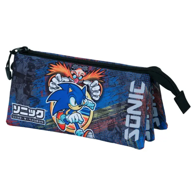 Κασετίνα τριπλή Sonic The Hedgehog Checkpoint triple pencil case