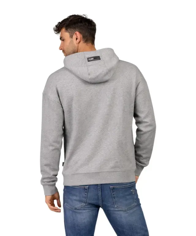 Plein Sport - Ανδρικό Φούτερ με Κουκούλα FIPS218-94GR Γκρι 2