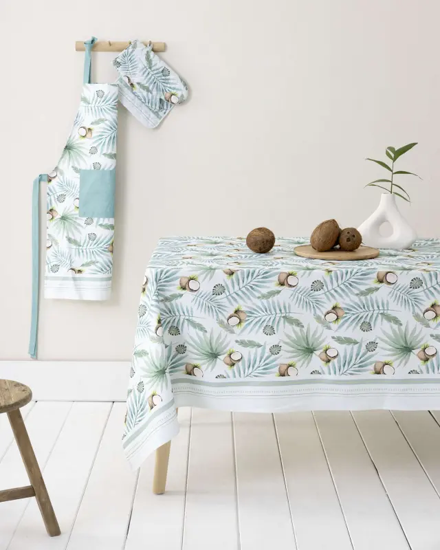 Ποδιά Κουζίνας One Size Nima Coconut Veraman-White 100% βαμβακερό 2