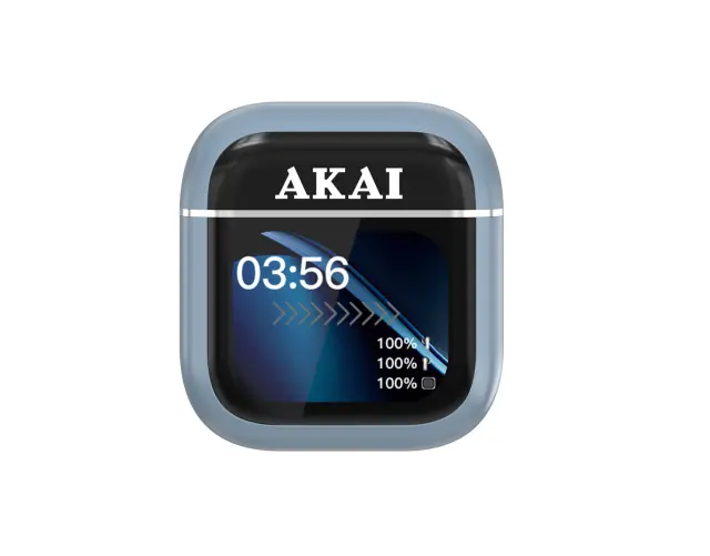 Akai BTE-J600BL In-ear Bluetooth Handsfree Ακουστικά με Θήκη Φόρτισης ΜΠΛΕ 2