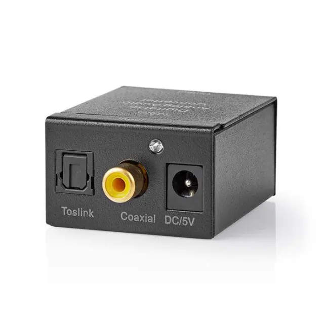 Ψηφιακός μετατροπέας ήχου από TosLink θηλ. και S/PDIF (RCA) σε 3.5mm και 2x RCA αρσ.