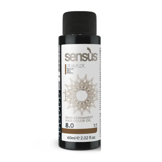 Holi-8.0 Ημι-Μόνιμη Βαφή - Light Natural Blonde- Φυσικό Ξανθό Ανοιχτό 60ml - Sensus