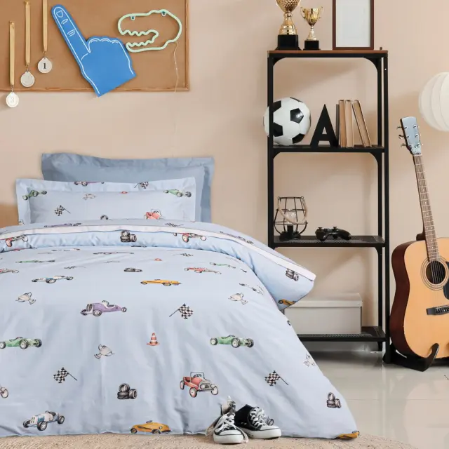 Σετ Παιδική Παπλωματοθήκη Μονή 2 Τεμαχίων Das Kids 4993 Blue 160x240