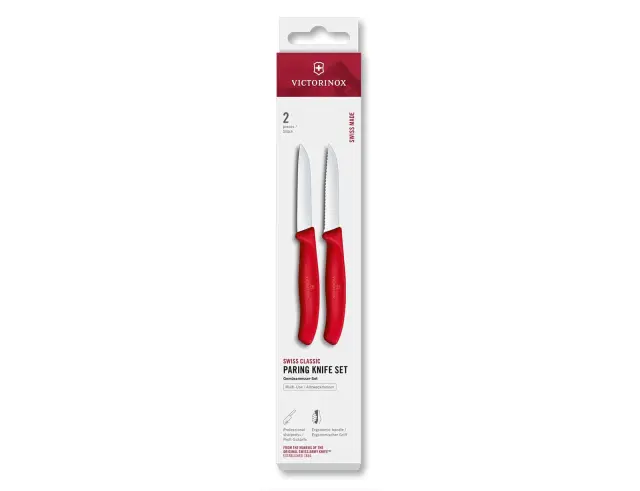 Σετ Μαχαίρια Γενικής Χρήσης Victorinox Swiss Classic με μήκος λεπίδας 8cm - Red - 2 τεμάχια6.7491.2C1 2
