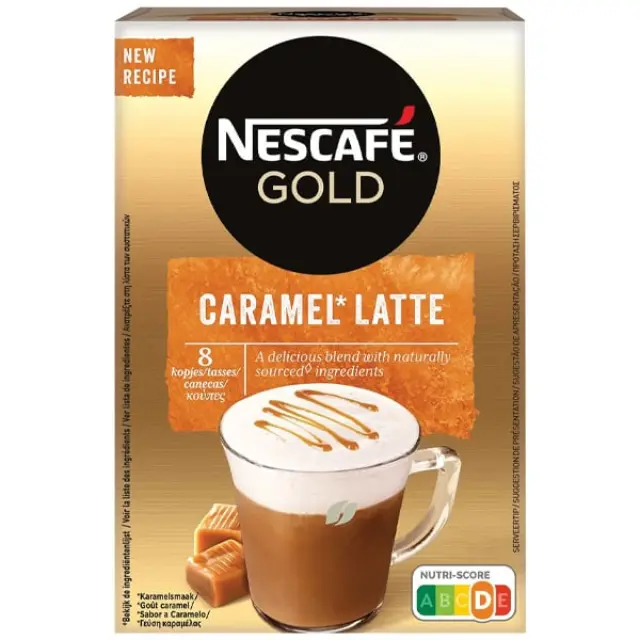 Nescafe Gold Caramel Στιγμιαίος Καφές 17x8g