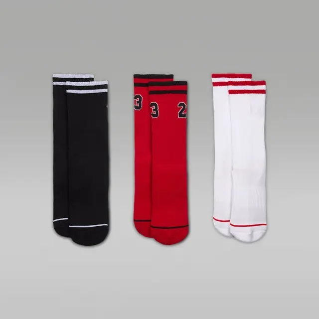 Jordan Varsity Jersey Socks (3Pair) (BJ0786-023) - MULTI-COLOR - 35-37.5 3