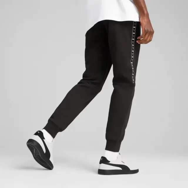 Puma Essentials Tape Sweatpants Fleece (684679-01) - Μαύρο - S 3