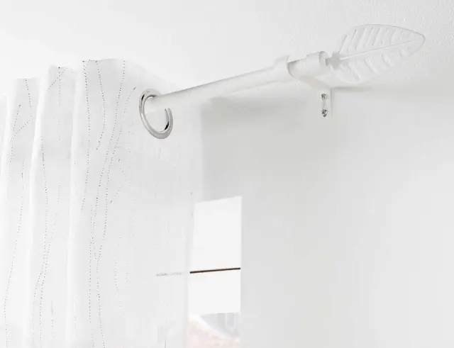 Μονό Κουρτινόξυλο Stylea Douceur d'intérieur με διάμετρο 19mm και επέκταση 120 - 210cm - White 1900540