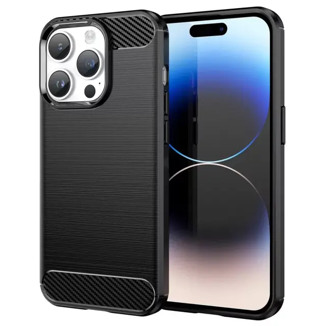 Θήκη Carbon Back Cover Μαύρο (iPhone 15 Pro Max)