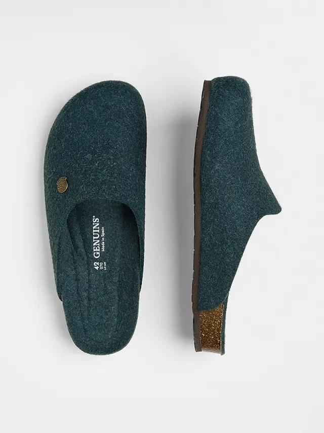 Genuins Παντόφλες Unisex τσόχα Πράσινο GEN/HELSINKI G106675 GREEN 3