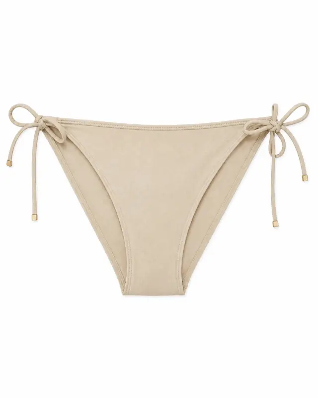 Tommy Hilfiger Γυναικείο Σαμπανί Bikini Slip με Κορδονάκια - L