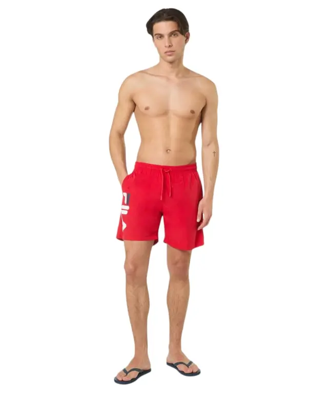 Fila - Ανδρικό Μαγιό Boxer Caravello FAM1234-30002 Κόκκινο 3