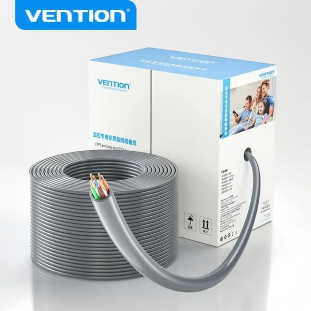 VENTION Cat.5e PoE UTP Lan Cable Oxygen-Free Copper for CCTV Camera 305M Gray (IJCH305) (VENIJCH305)