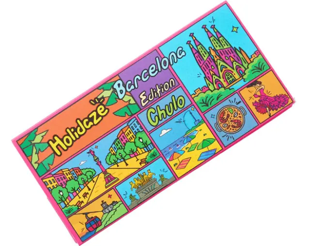 Slim Jim Χαρτάκια King Size Slim & Tips με Δισκάκι και Grinder - Holidaze «Barcelona» Edition