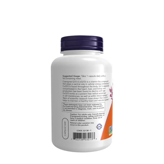 Now Foods CoQ10 100 mg with Hawthorn Berry Veg Capsules 3