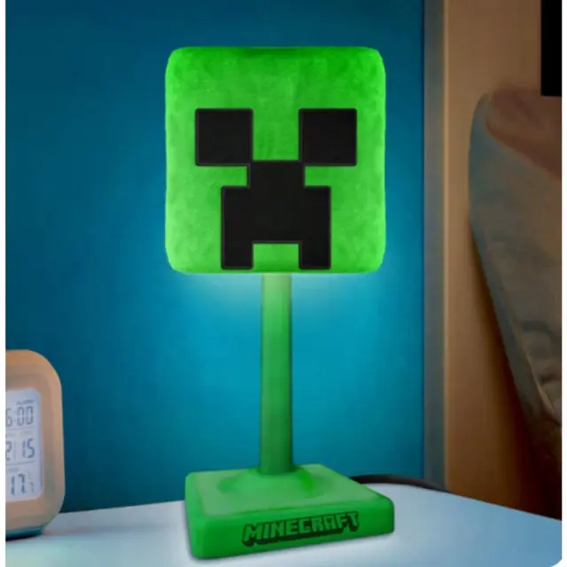 Διακοσμητικό Φωτιστικό Minecraft - Creeper - SoftGlo Fluffy Décorative Lamp