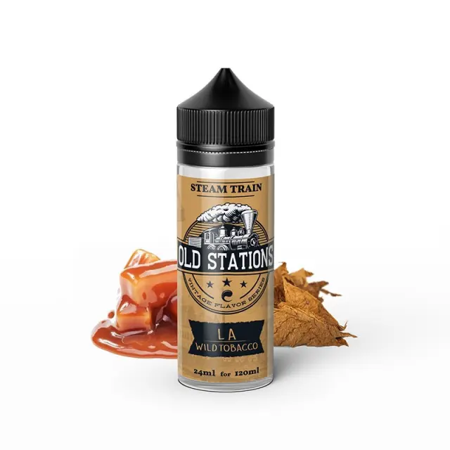 Steam Train Flavor Shot LA Wild Tobacco Old Station Series 24ml/120ml 120ml