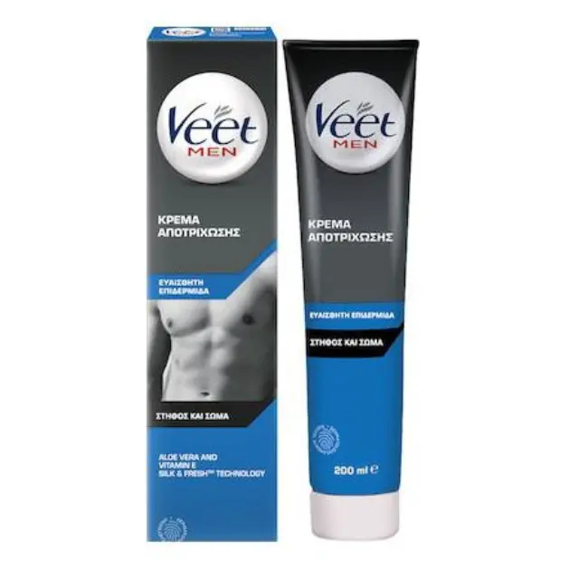 Veet Men Κρέμα Αποτρίχωσης για Άνδρες για Ευαίσθητη Επιδερμίδα 200ml
