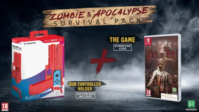 Zombie Survival Pack: House of the Dead Remake & Blaster (Code in Box) - Nintendo Switch