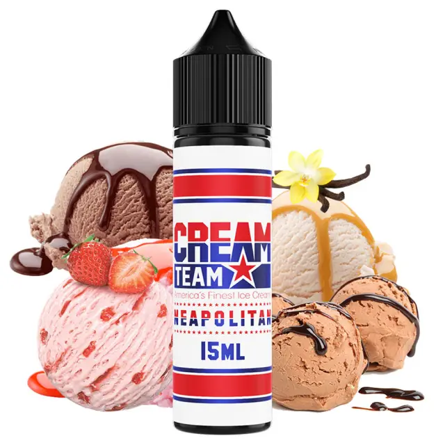 Cream Team Neapolitan 15ml (60ml) - Kings Crest Flavorshots