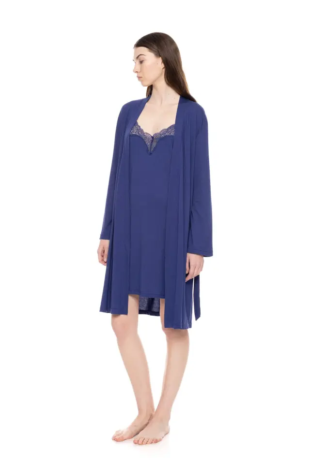 W1553 - Type - NIGHTGOWN 2PCS SET GEO LOVERS - L 2