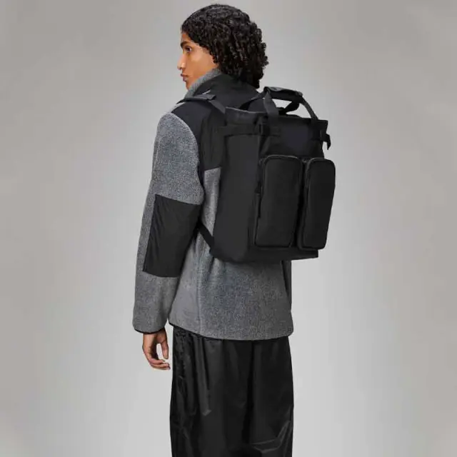 Αδιάβροχο Σακίδιο Πλάτης Rains Texel Tote 14240-01 Μαύρο - ONESIZE 3