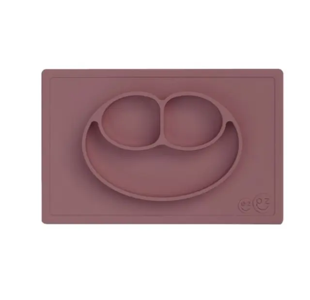 Ezpz: Εκπαιδευτικό πιάτο 24+ μηνών Happy Mat - Mauve