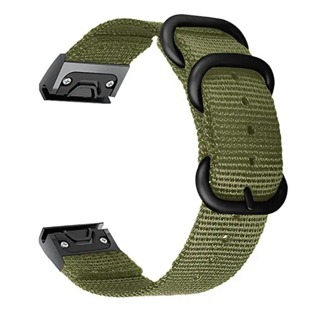 Λουράκι Knitted Nylon για Garmin Fenix 3/5x/3hr/5x Plus/6x/6x Pro/7x/8/9 (51mm)- Green OEM