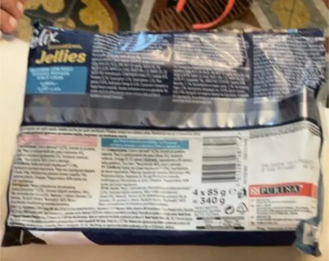 Purina Felix Jellies Υγρή Τροφή Γάτας Ζελέ με Ποικιλία Ψαρικών 85gr 4τμχ