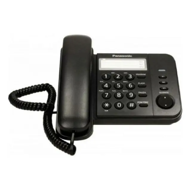 Panasonic KX-TS520EX2B Ενσύρματο Τηλέφωνο Γραφείου Μαύρο 2