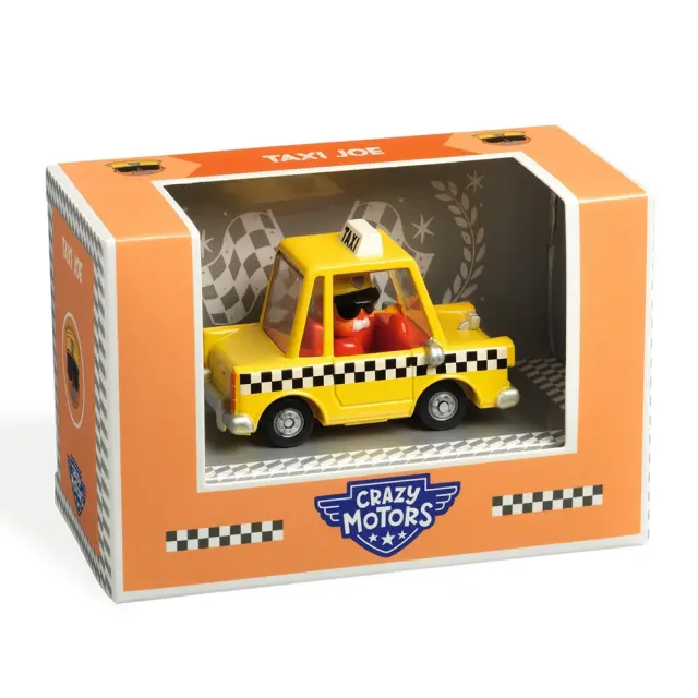 Djeco Crazy Motors Αυτοκίνητο με Φιγούρα Taxi Joe (3+ ετών) 05479