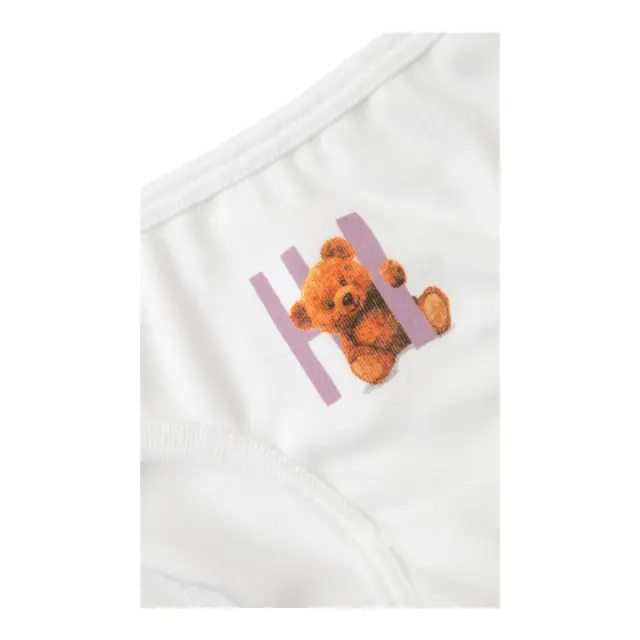 Minerva Παιδικό Slip Κορίτσι Hi Bear, Χρώμα Λευκό - 8 Y 2