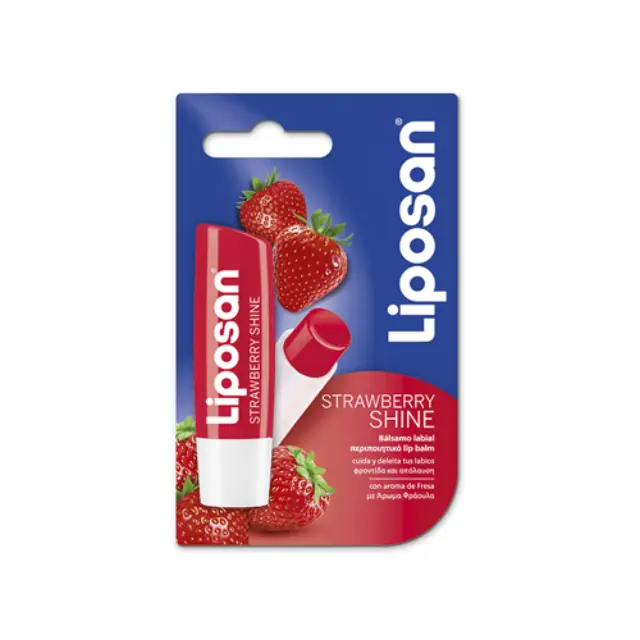 Liposan Strawberry Shine Lip Balm Φράουλα 4.8g