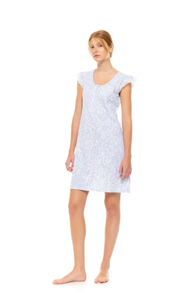 S1500 - Type - NIGHTGOWN ICE BLUE FLEUR 3