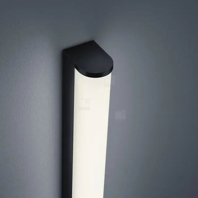 PONTO Φωτιστικό Τοίχου Μπάνιου LED IP44 Μαύρο Ματ 12W Καθρέφτη 2