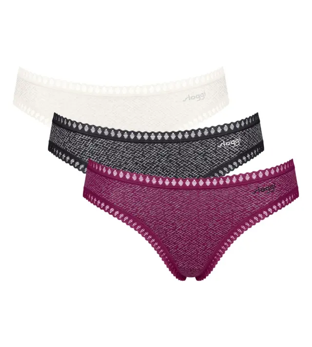 Sloggi Βαμβακερά Σλιπ Go Crush Mini Limited Edition 3-Pack 2