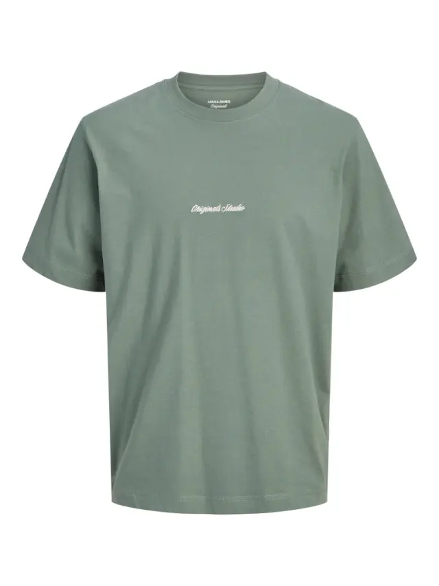 JORNORREBRO EMB TEE SS CREW NECK NOOS - Laurel Wreath