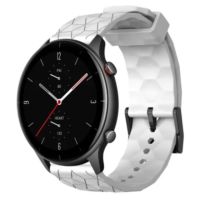 Λουράκι Σιλικόνης Football Pattern Fits all 22mm - White OEM