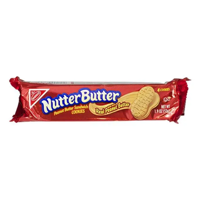 Nabisco Nutter Butter Sandwich Cookies 56gr (Ανάλωση κατά προτίμηση πριν από 16/8/26)