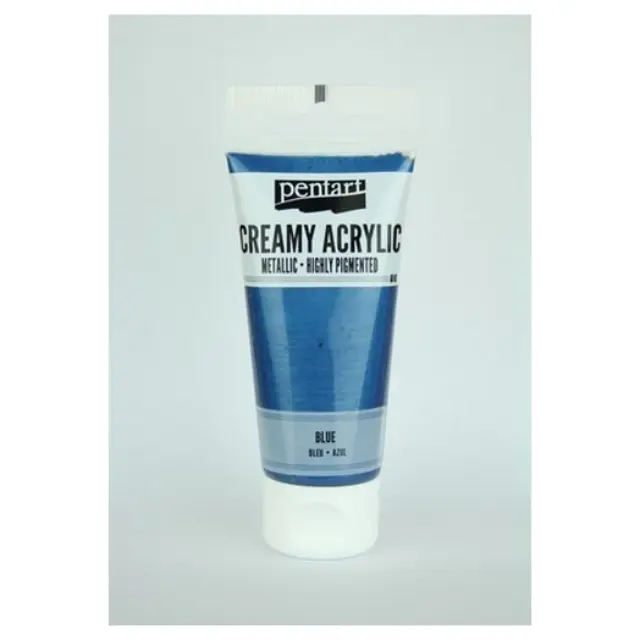 Χρώμα ακρυλικό Creamy 60ml Pentart - Metallic Blue